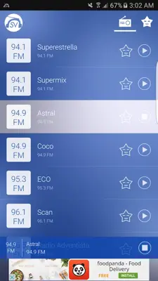 radioSV android App screenshot 2